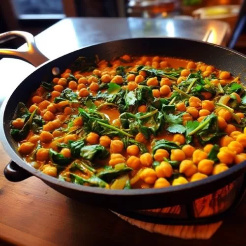 Visual Representation of Chickpea Curry by plantpoweredmeats.com